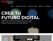 Tablet Screenshot of digitalhouse.com
